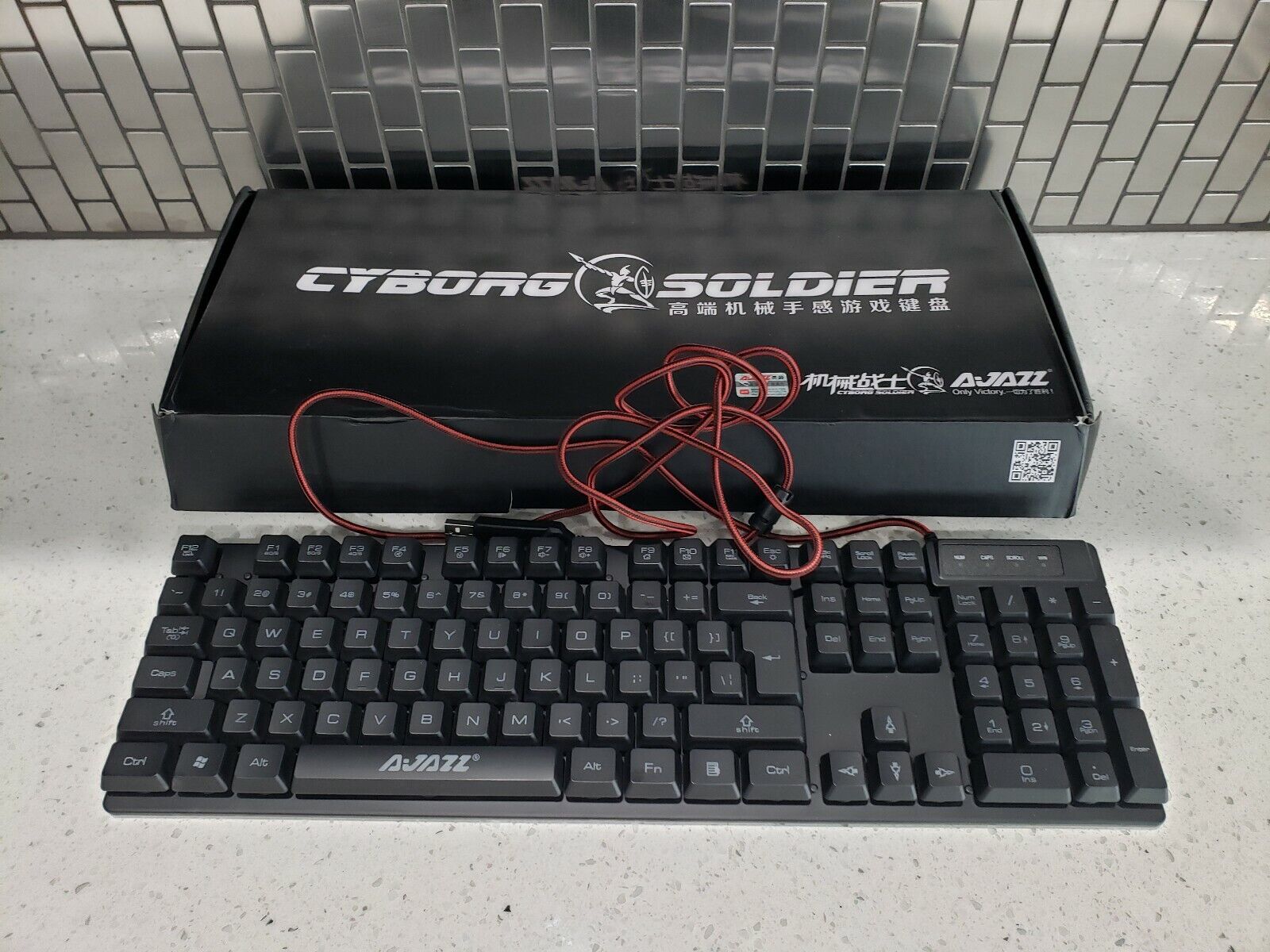 ajazz Professional 3 color LED Mechanical Gaming Keyboard 