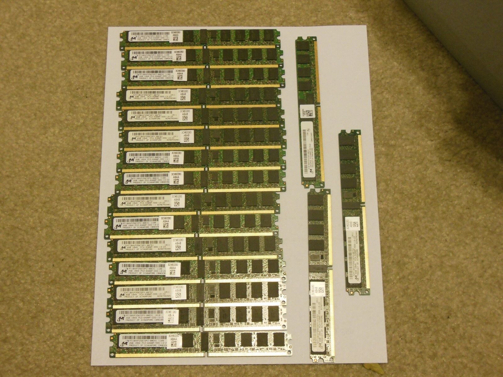 MT18HVF25672PY-667G1 MICRON 2GB 1RX4 PC2-5300P-555-13-ZZ MEMORY MODULE (1X2GB)