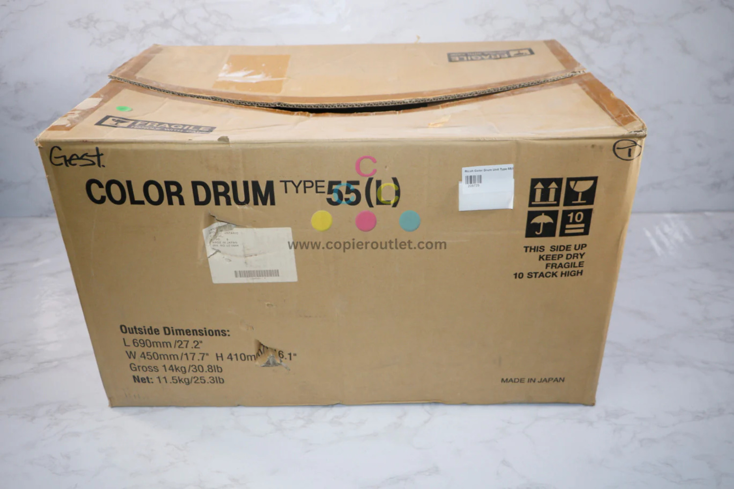 Open Box Genuine Ricoh Color Drum Type 55(L) 205725 C577-59 Same Day Ship