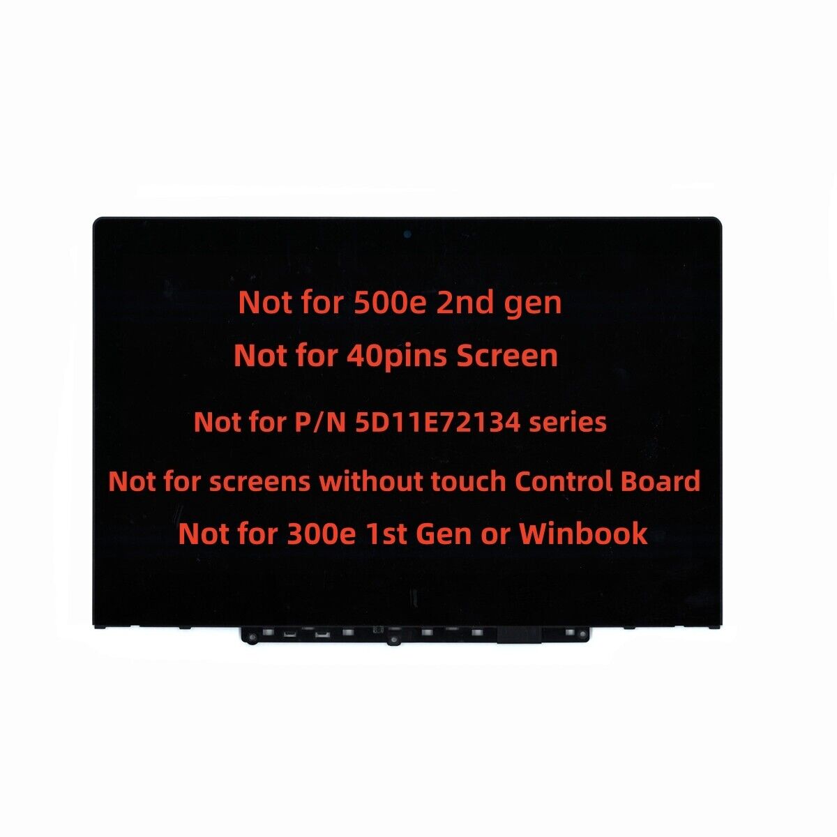 N116BCA-EA1 C1 For Lenovo 300e Chromebook 2nd Gen Lcd Touch w/ Bezel B116XAN06.1
