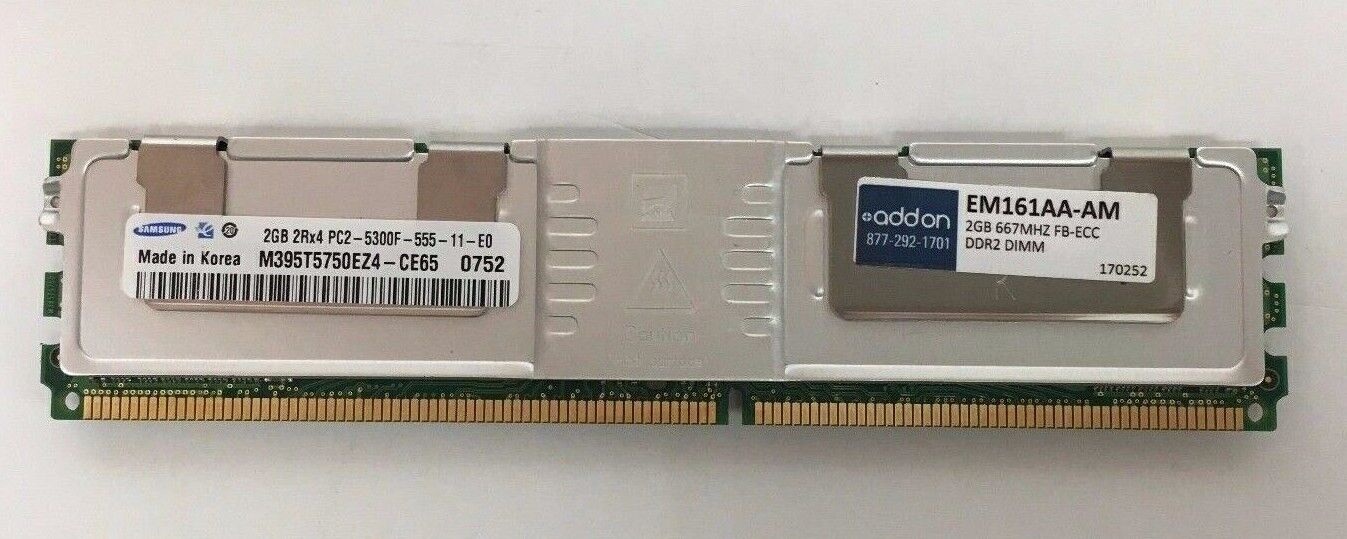Axiom HP Compaq 2GB PC2-5300 ECC DDR2 SDRAM DIMM (xw6600) EM161AA-AM ✅✅NEW