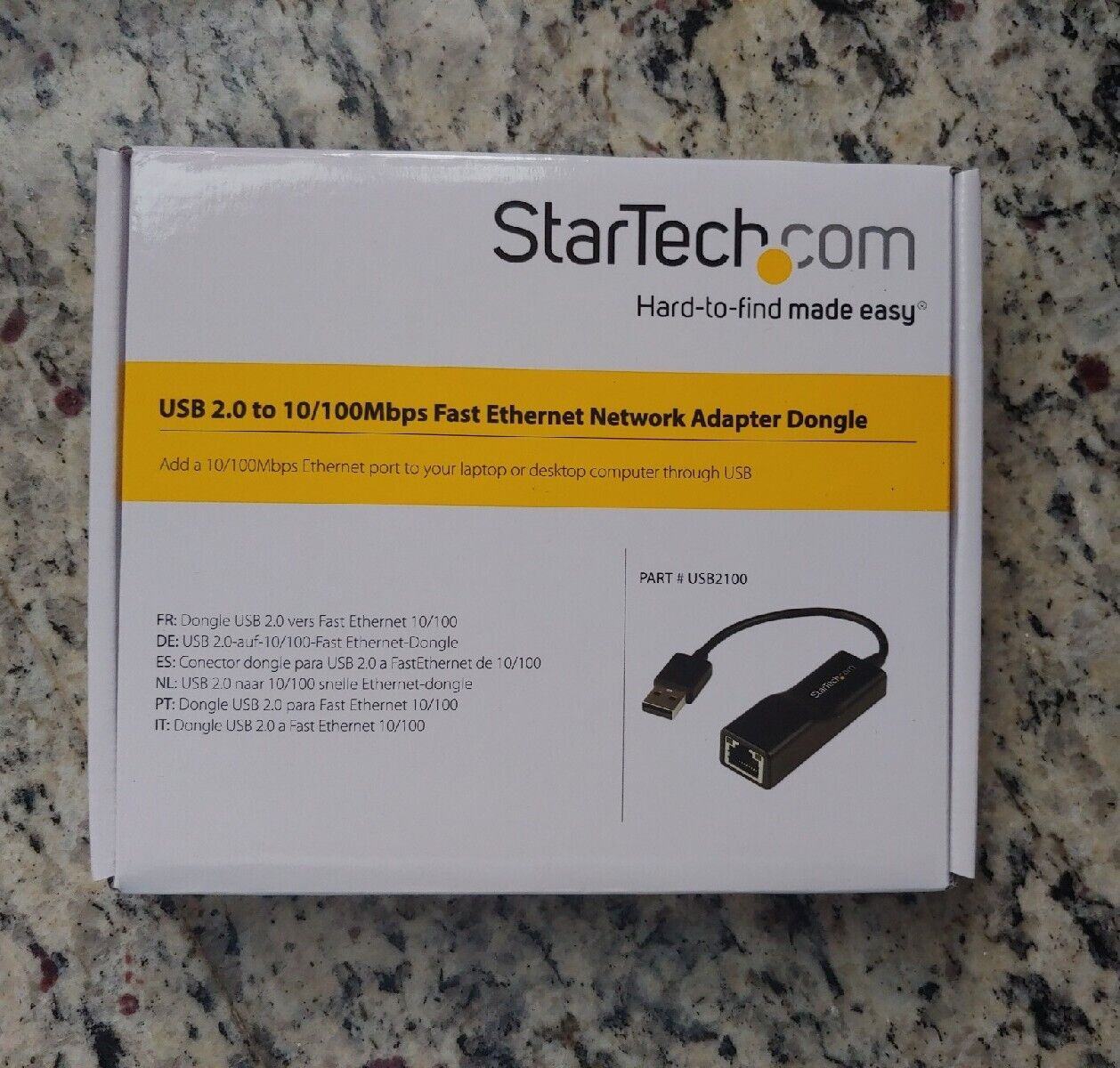 Usb 2.0 To 10/100 Mbps Ethernet Network Adapter Startech.com- NEW