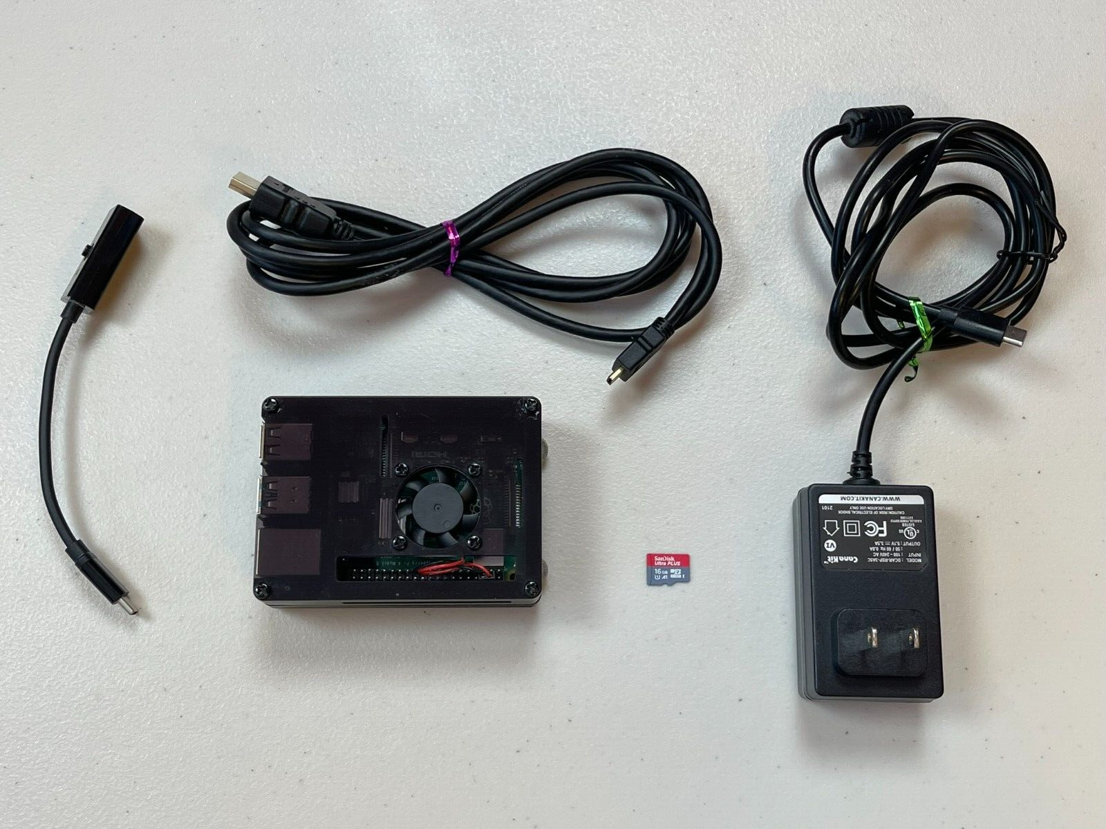 Raspberry Pi 4 Model B 8GB RAM Board 2018 16GB SD Card Case Power Adapter HDMI
