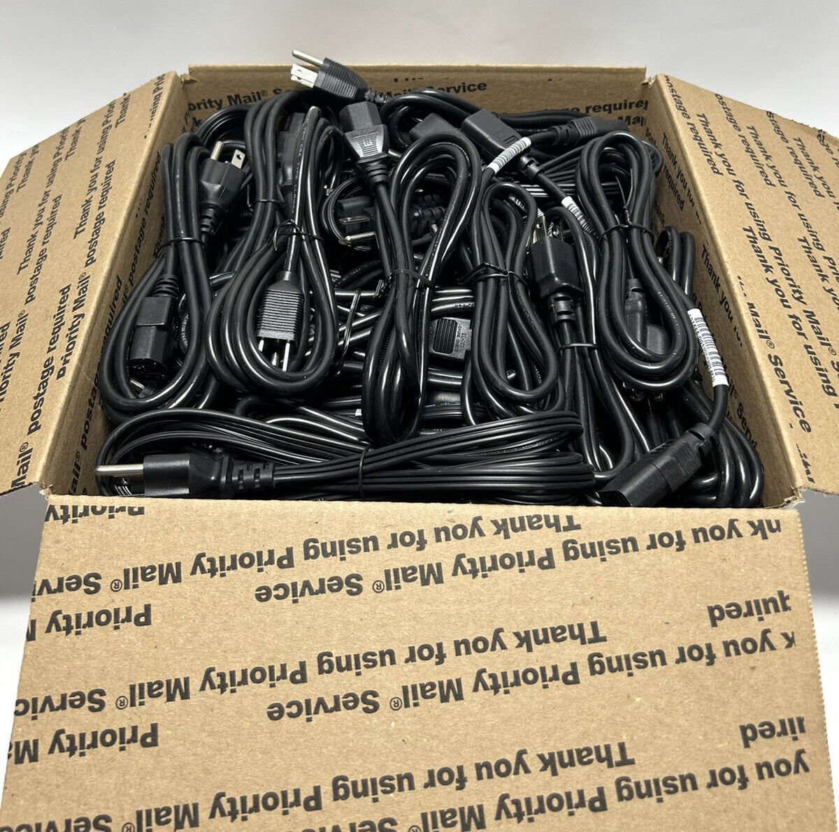 LOT OF 50 AC Power Cord Cable 3 Prong Plug 6FT Standard PC Computer Monitor NEW