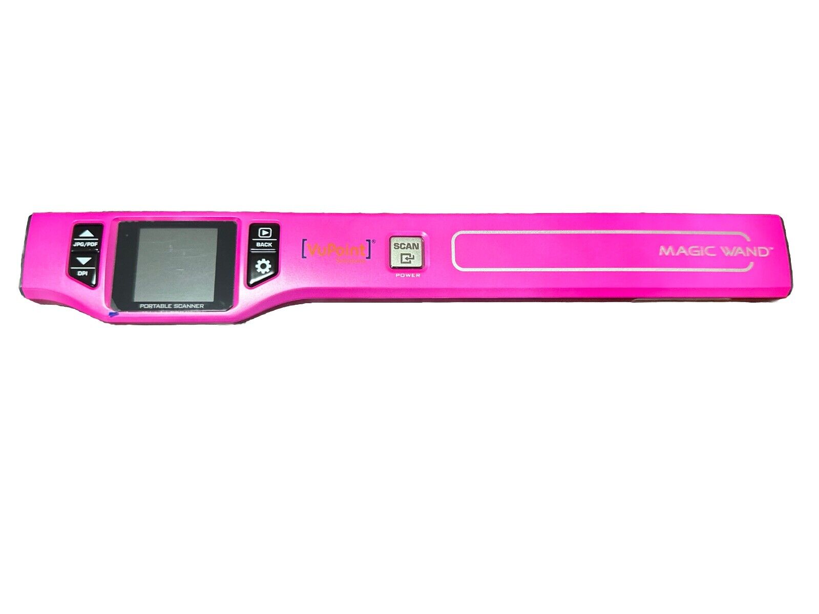 Vupoint Solutions Magic Wand Portable Handheld Scanner + Dock Pink Open Box