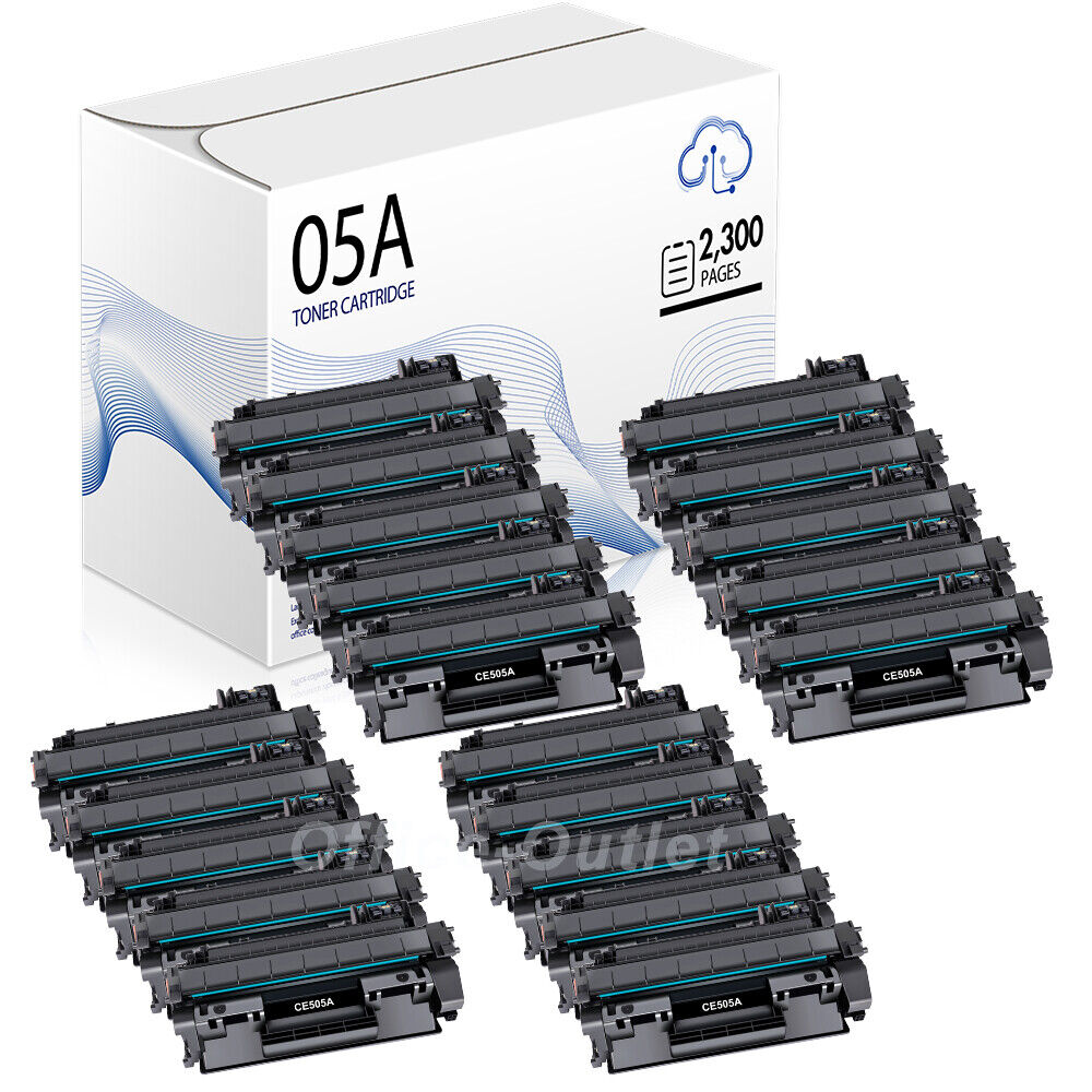 20PK CE505A Toner Cartridge Fits for HP 05A LaserJet P2055 P2035 P2035N P2055DN