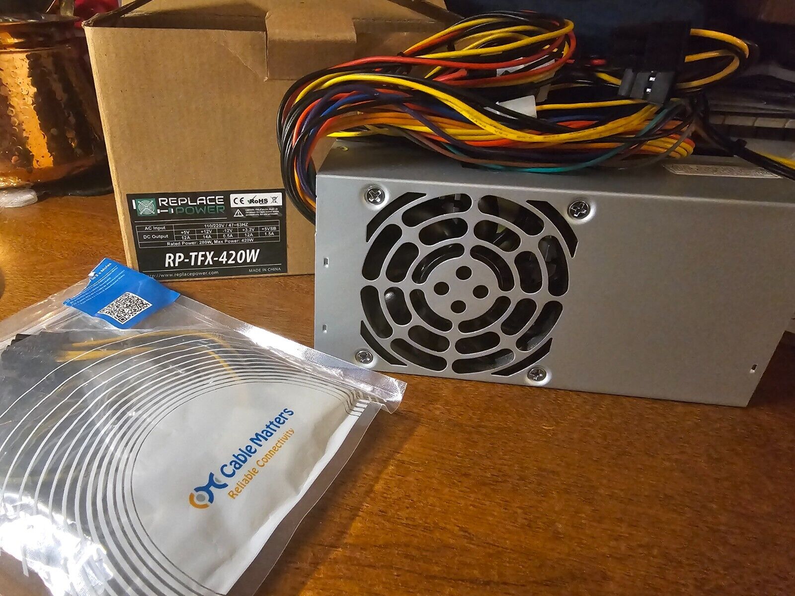 REPLACE POWER RP-TFX-420W POWER SUPPLY UPGRADE - Never Used In Box