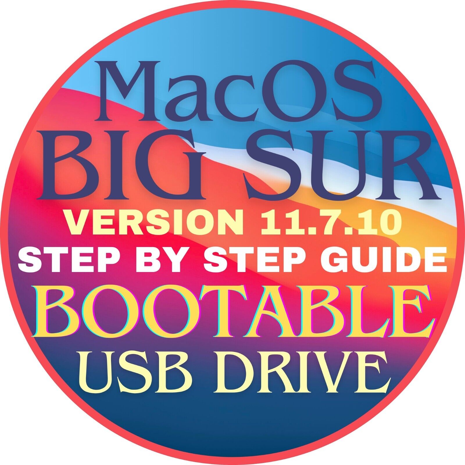 Mac OS BIG SUR 11.7, Bootable USB, Install, Repair, Instructions, Fast Ship