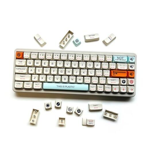Custom Keycaps 128 Keys(PBT XDA Dye-Sub) “This is Plastic ”Theme Keycap Set 