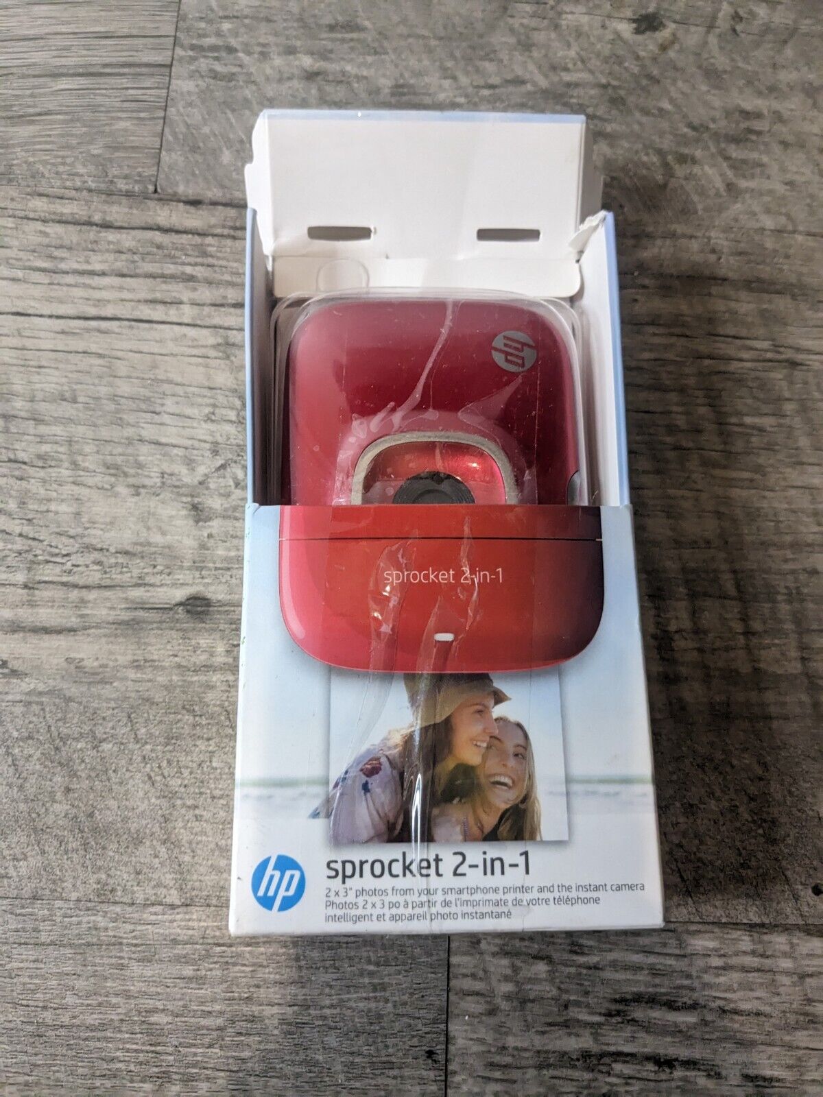 HP Sprocket RED 2 in 1 Photo Printer And Camera-2×3 Photos