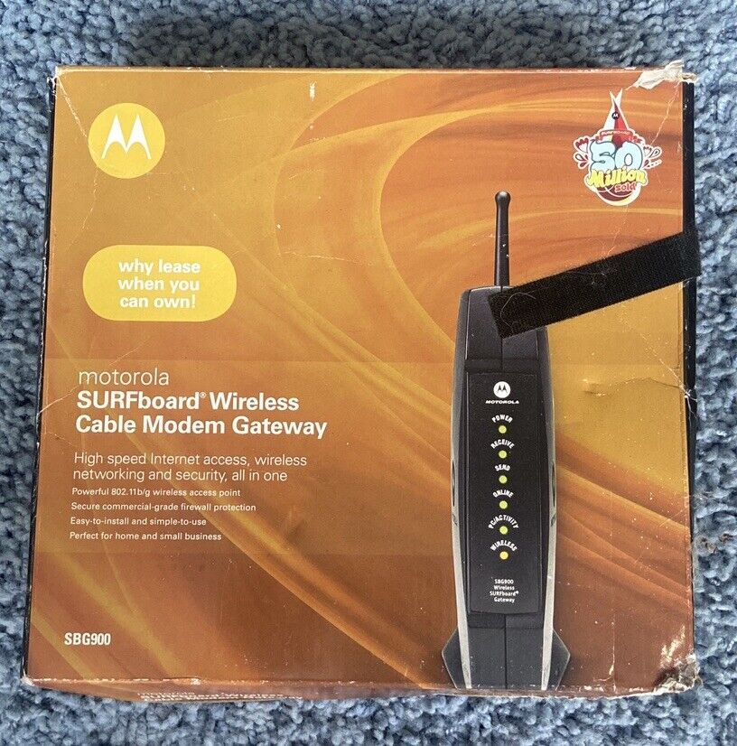 Motorola Surfboard Wireless Cable Modem Gateway SBG900 