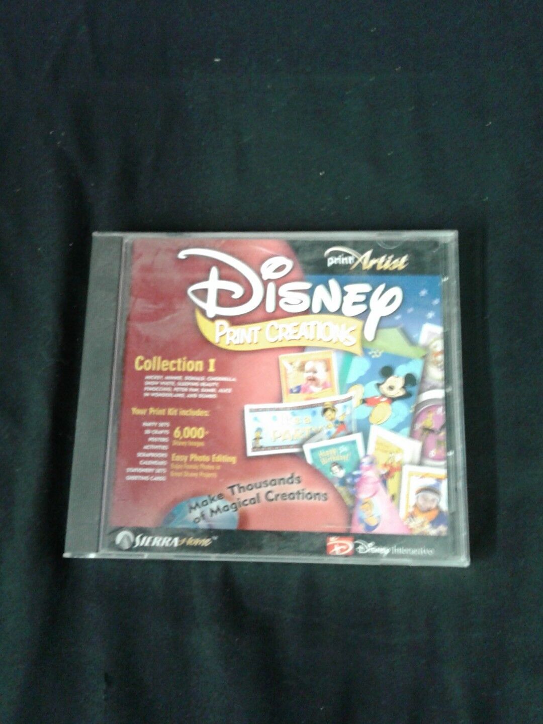 Disney Print Artist Creations Collection 1 PC CD characters projects w/ Mickey