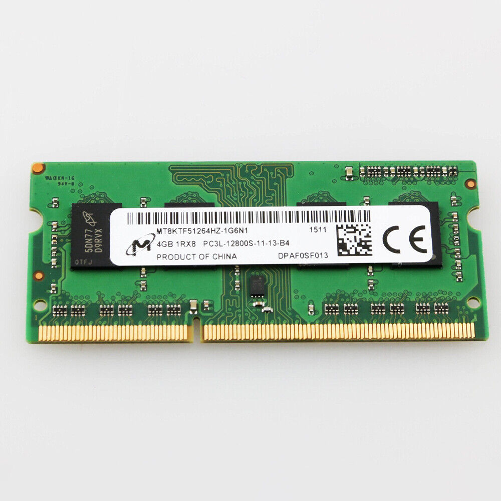 Micron 4GB PC3L-12800S DDR3 Laptop Memory