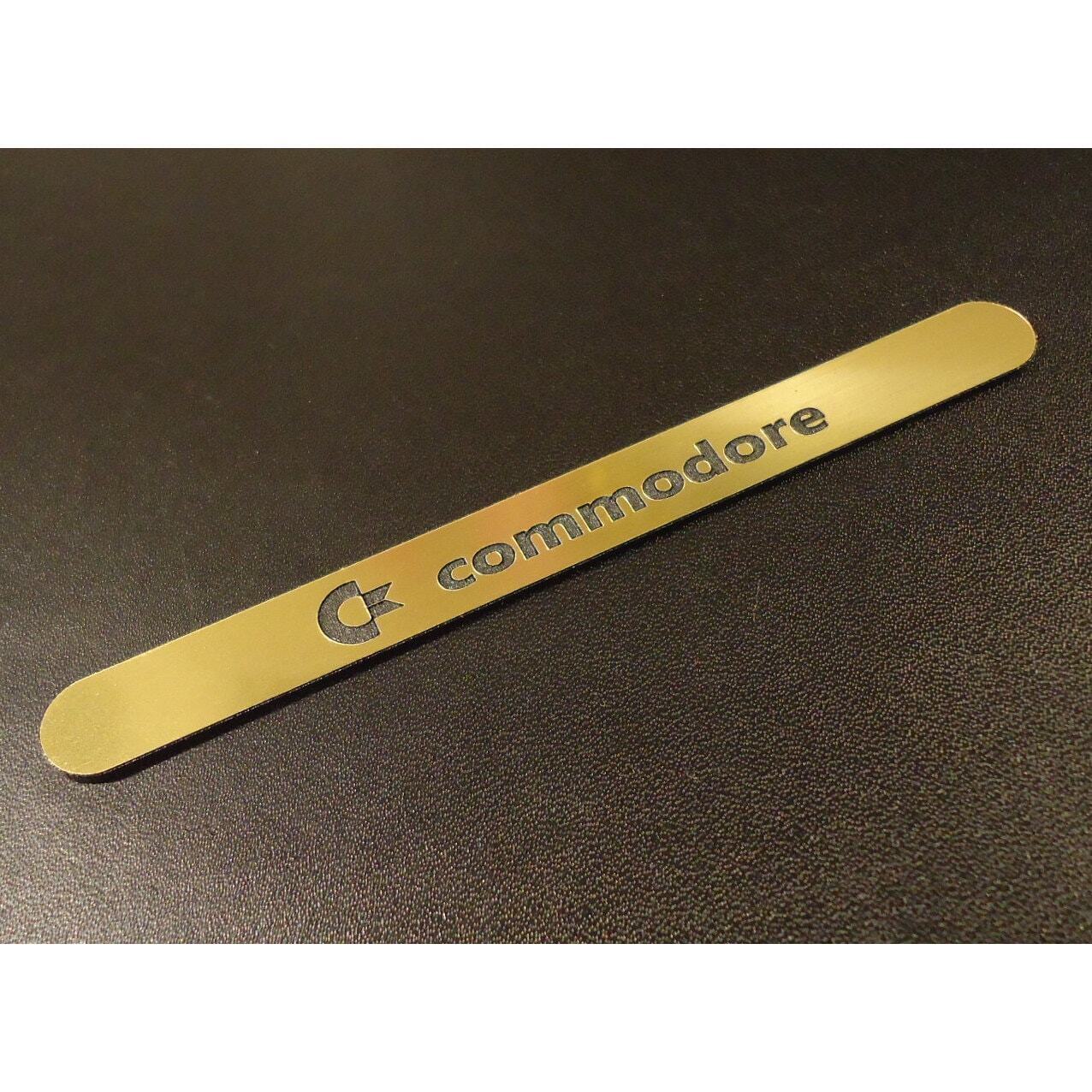 Commodore C64 Label / Aufkleber / Sticker / Badge / Logo 11cm x 1,1cm [241b]