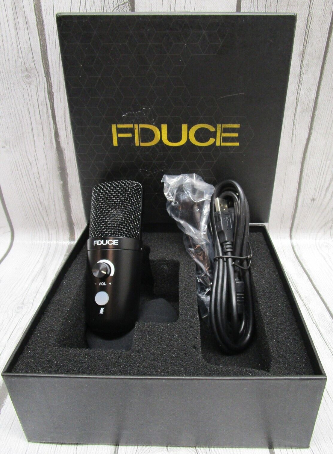 FDUCE USB Plug Play Condenser Microphone Professional Studio PC Mic w/ Tripod