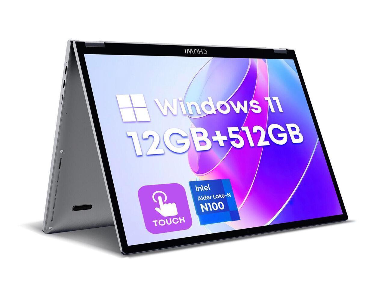 2023 CHUWI MINIBOOK X 10.51in Touchscreen Mini Laptop IntelN100 RAM 12G 512G SSD