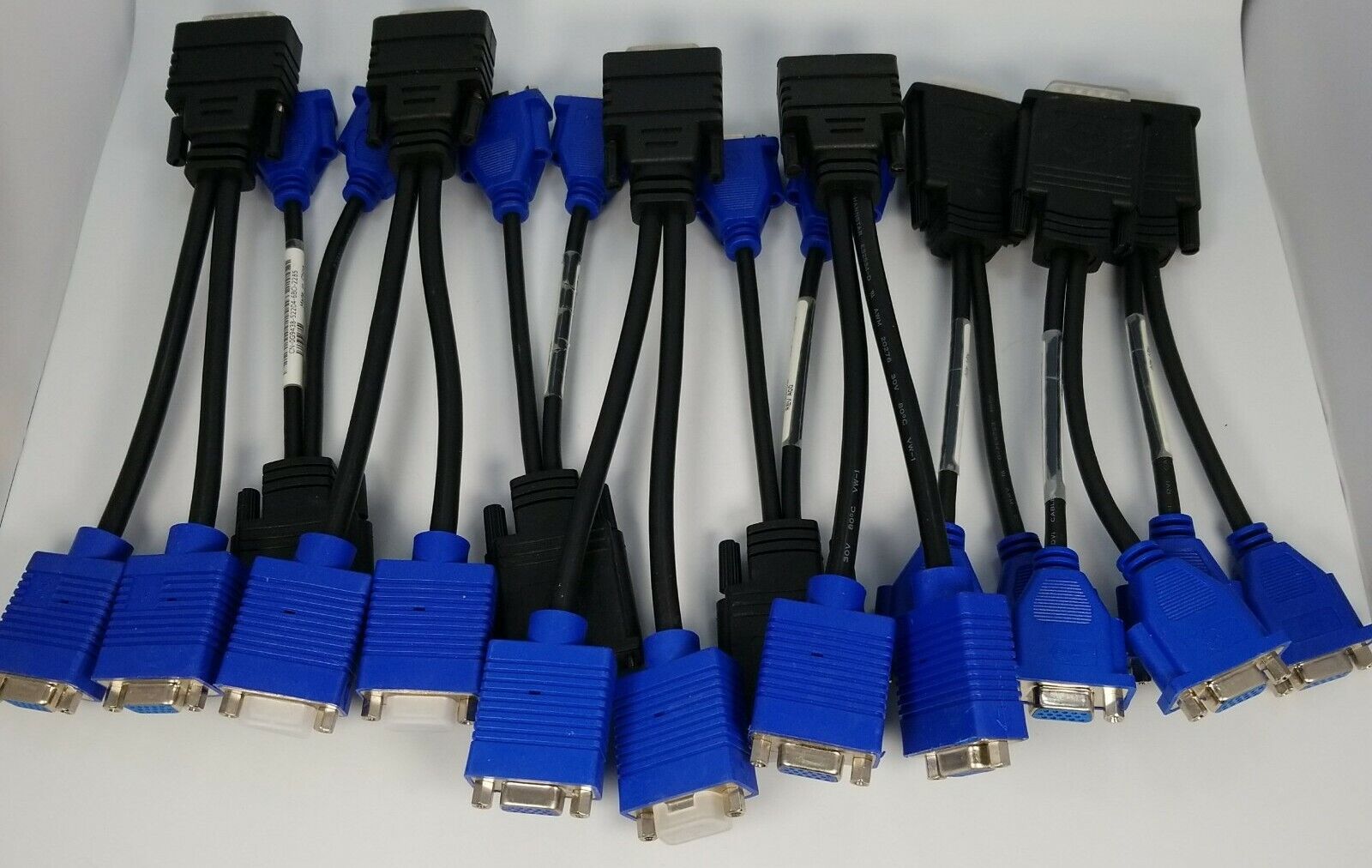 Lot of 10 DMS-59 to Dual VGA DMS59 Dual Monitors Cable for Video Card