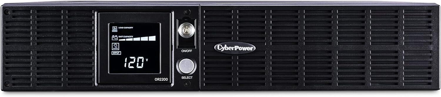 CyberPower OR2200LCDRT2U Smart App LCD Rack/Tower UPS 2200VA/1320W 8x NEMA 5-20R