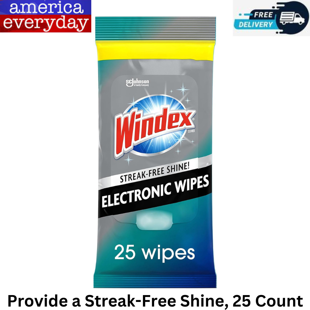 Windex Electronics Wipes, Pre-Moistened Screen Wipes Clean and Provide a Stre...