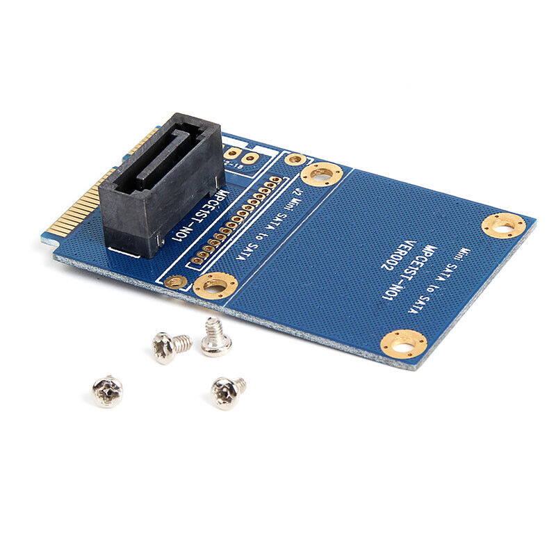 mSATA Mini PCI-e SATA SSD Slot To 7 Pin SATA HDD Convert Card Adapter