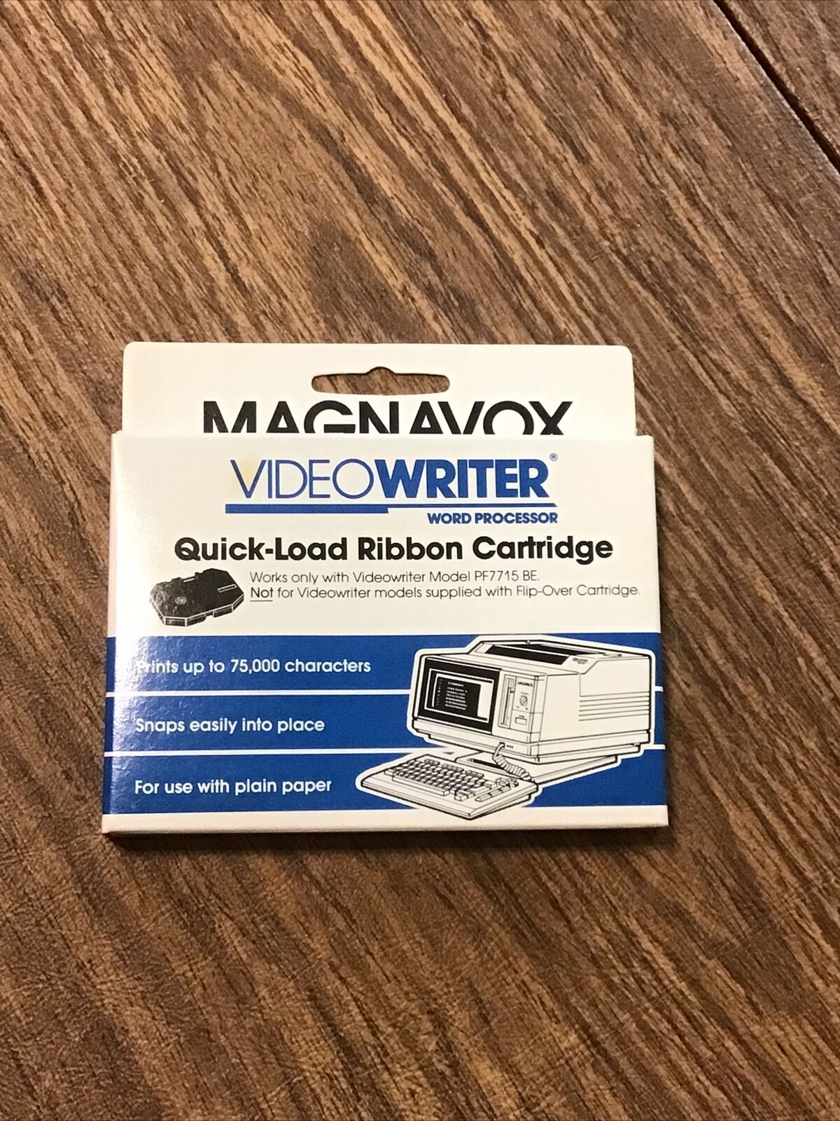 VTG Magnavox Videowriter Word Processor Quick Load Ribbon Cartridge NOS