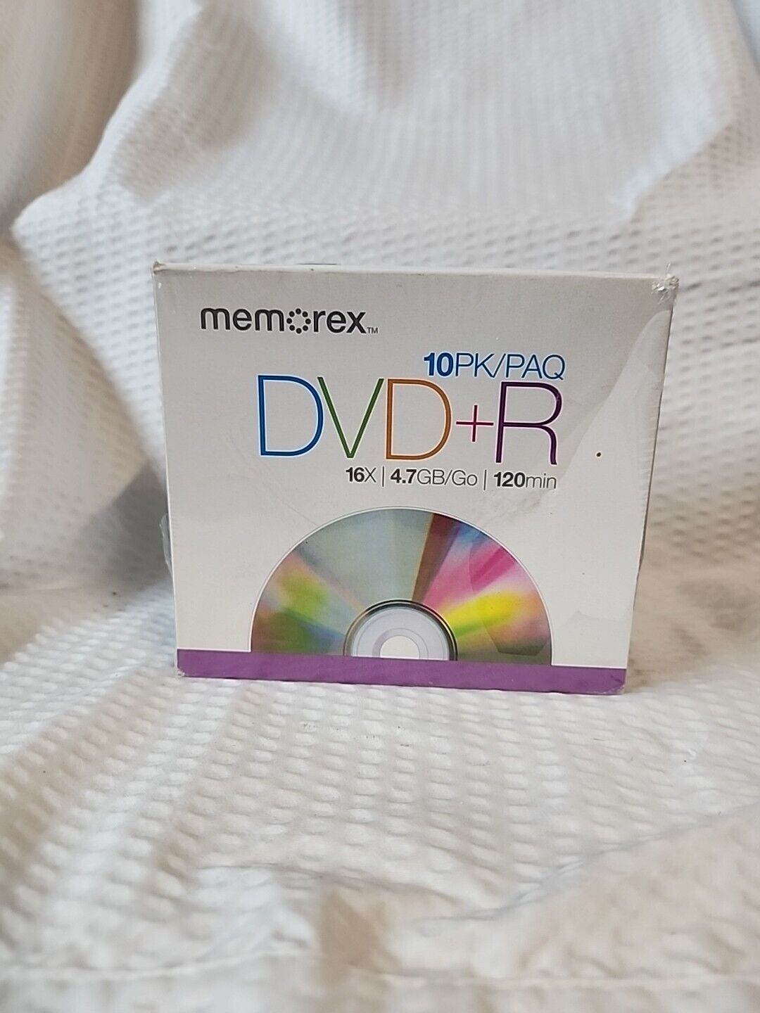 10 Pack Memorex DVD+R Blank Media Discs In Jewel Cases 16x 4.7GB 120 Min 