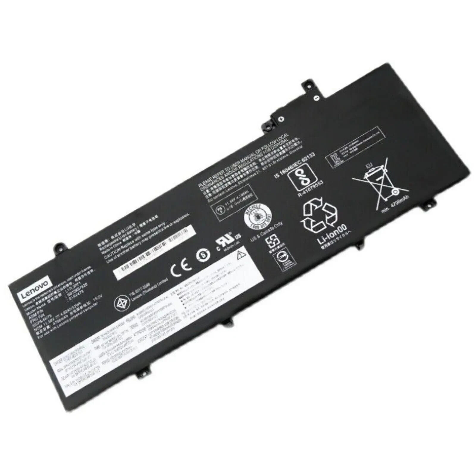 Genuine 57Wh 01AV478 Battery For Lenovo ThinkPad T480S L17L3P71 SB10K97620