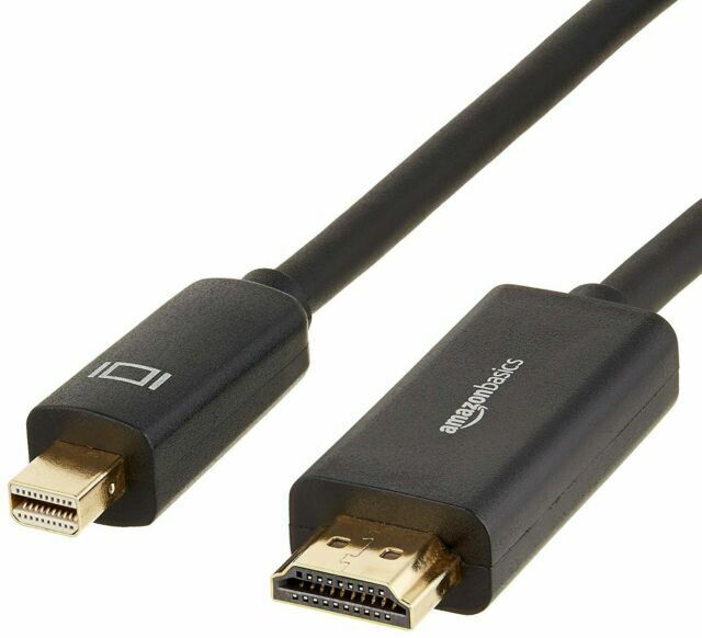 AmazonBasics Mini DisplayPort to HDMI Cable - 6 Feet (AZDPHD06)