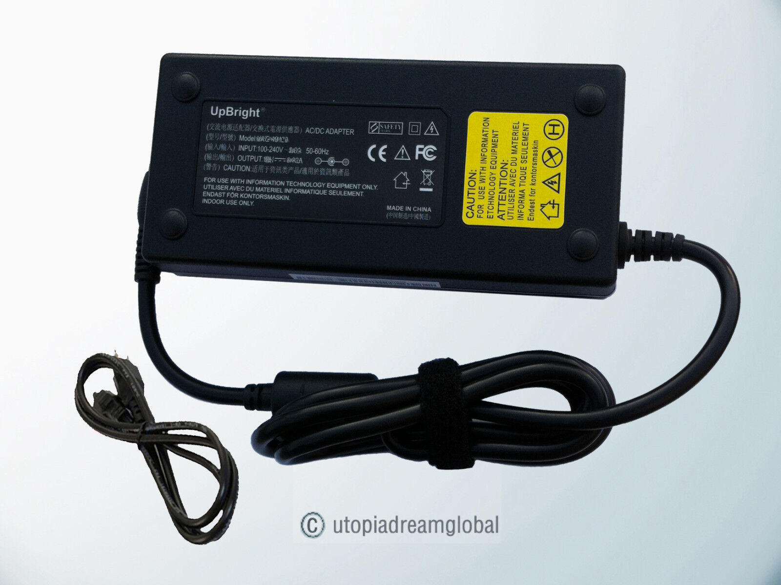 19V 120W AC/DC Adapter For paired with a suitable picoPSU pico Converter makes 