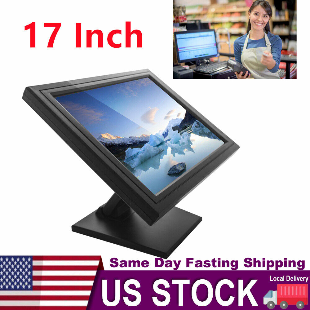 NEW 17 Inch Touch Screen POS LCD TouchScreen Monitor Retail Kiosk Restaurant Bar