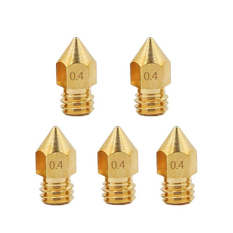 Creality 5PCS 0.4mm Brass 3D Printer Nozzles for Ender 3 Neo, Ender-3 Max Neo