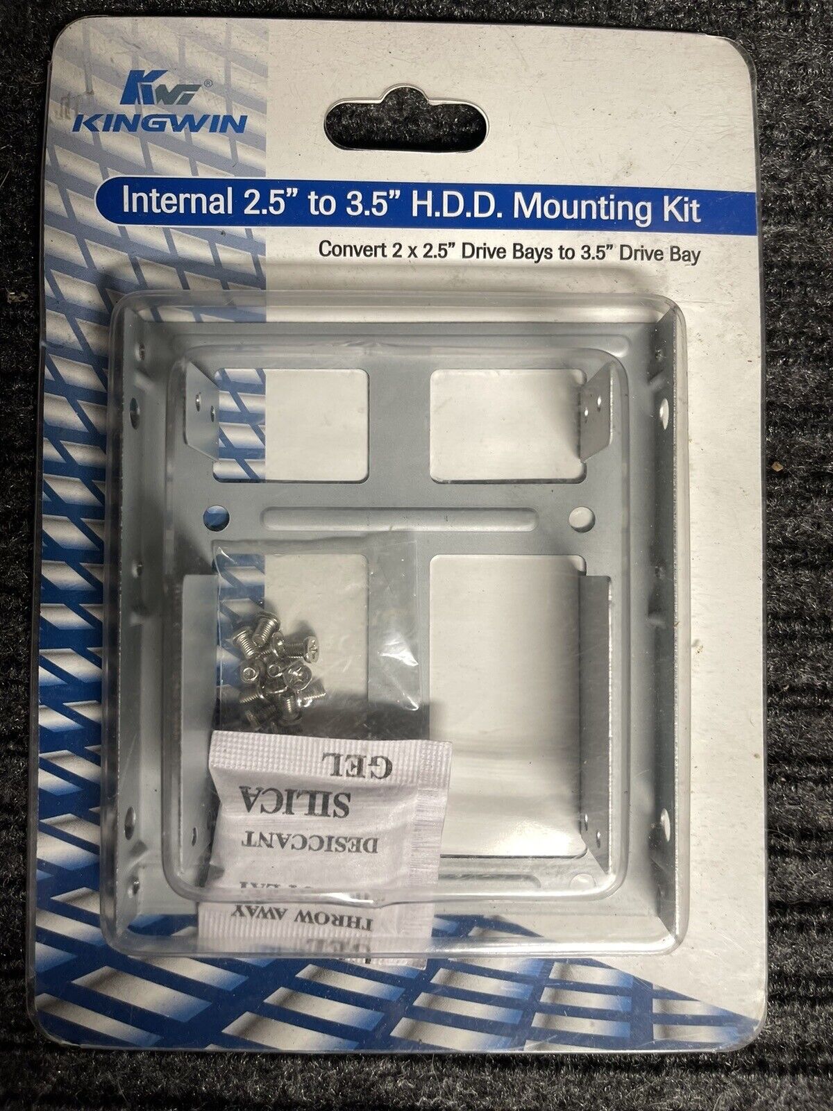 Kingwin HDM-225 Dual 2.5in HDD Mounting Kit to 3.5inch Bay