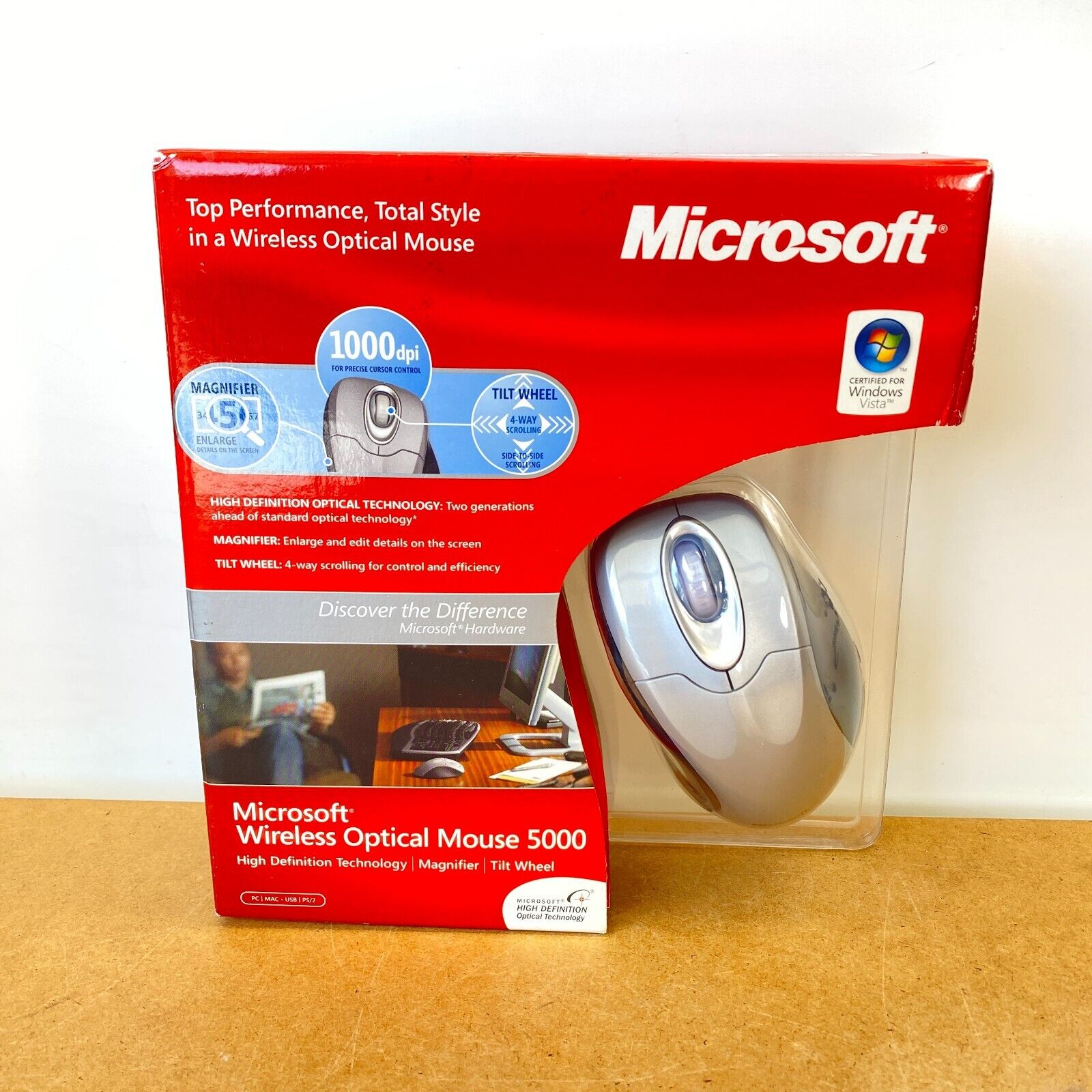 Microsoft Wireless Optical Mouse 5000 Brand New Sealed Package FAST SHIPPING