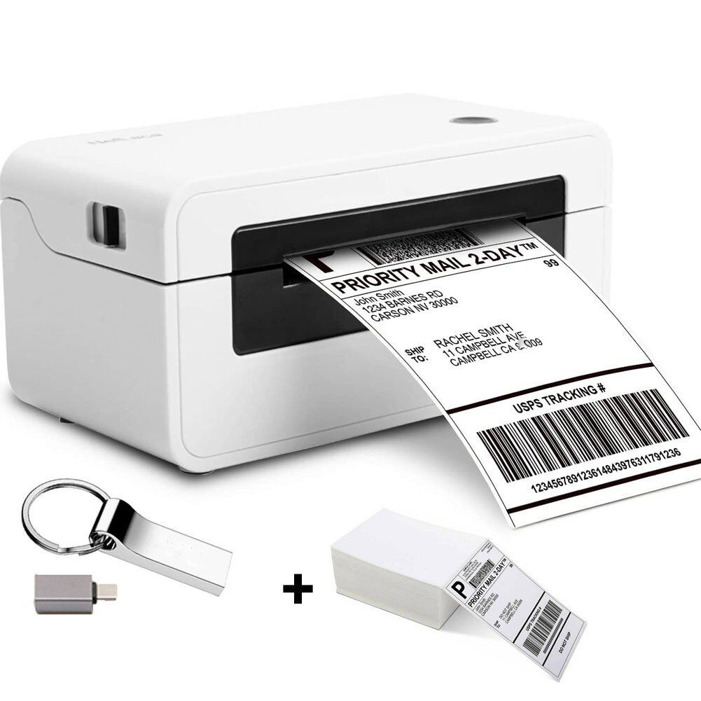4x6 Direct Thermal Desktop Printer USB Shipping Labels Maker Barcode Printing