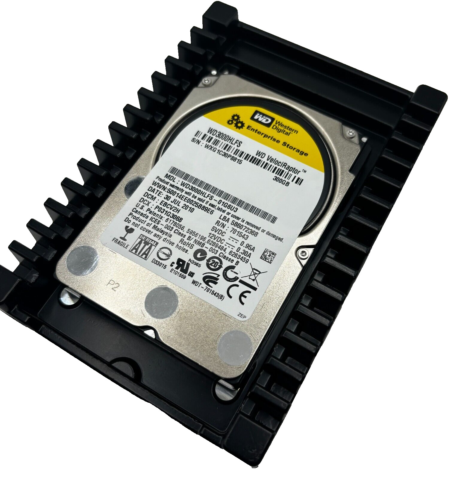 Western Digital WD3000HLFS Enterprise Storage 300GB WD VelociRaptor Hard Drive