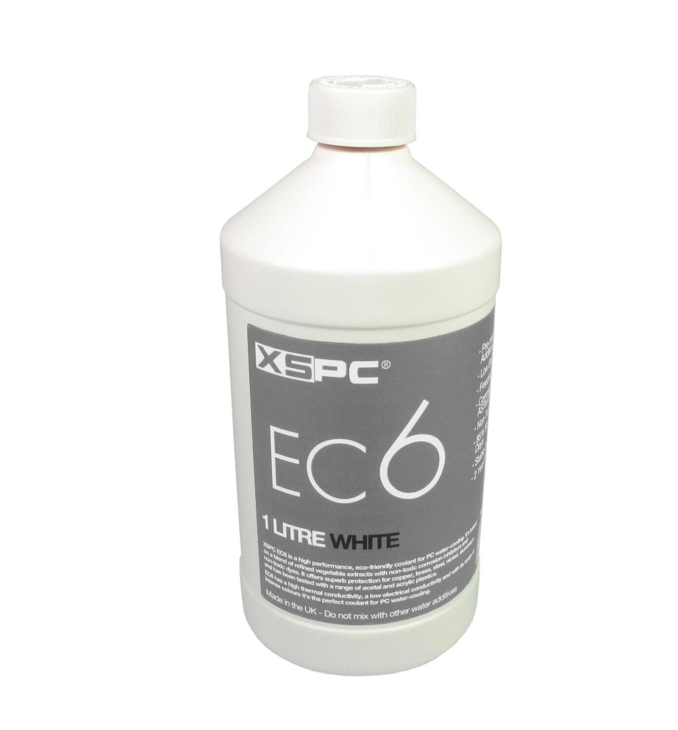 XSPC EC6 High Performance Premix PC Coolant, 1000 mL, Solid Opaque White
