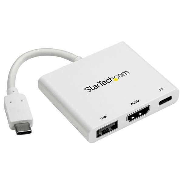 Startech - USB Type-C to HDMI Adapter with Power Delivery& USB Port USB C 4K