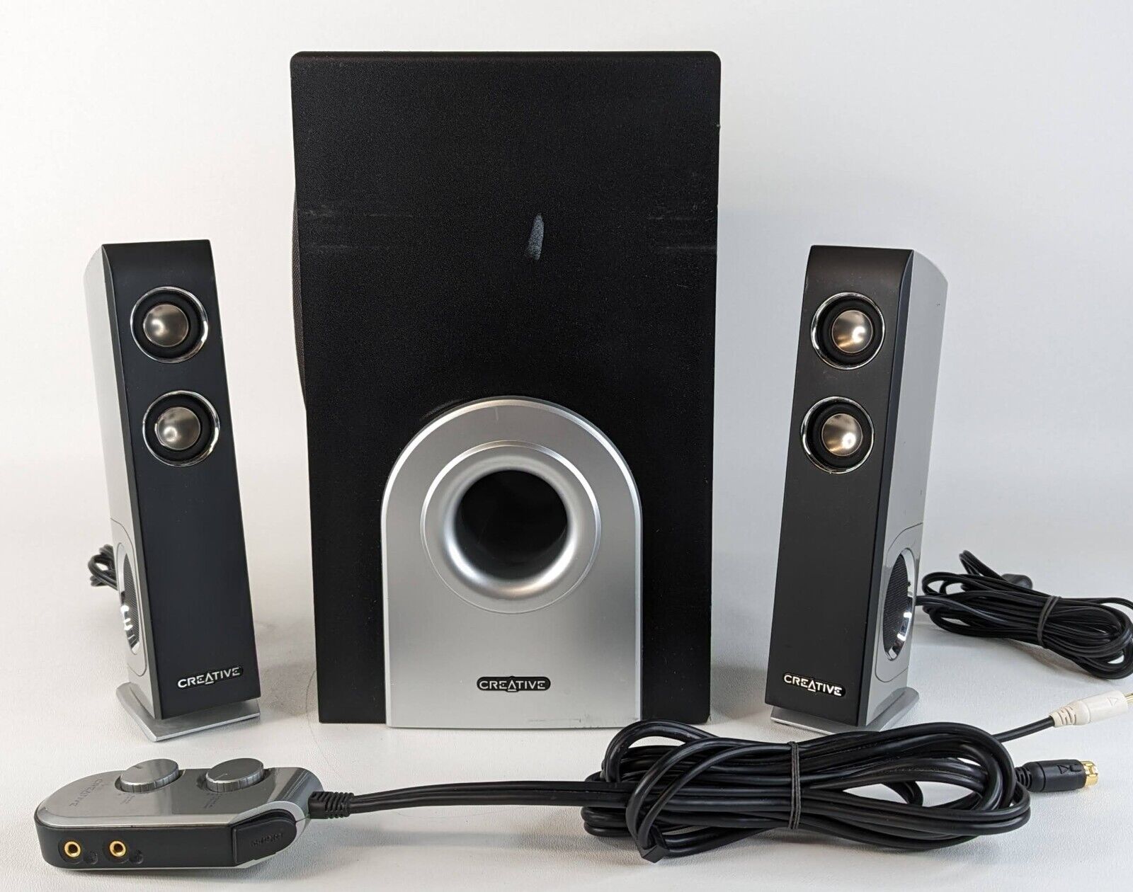 Creative Labs I-Trigue L3500 Computer Speakers 2.1 Subwoofer Set Complete TESTED