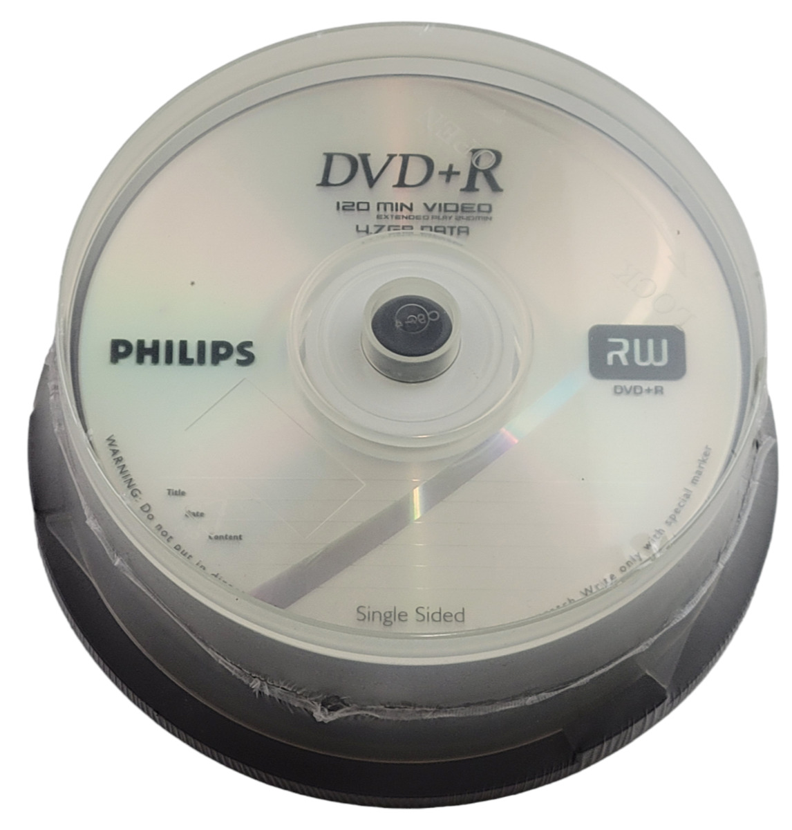 Philips DVD+R 4.7GB Data | 120 min. | 25 Pack Spindle | NEW SEALED BLANK MEDIA