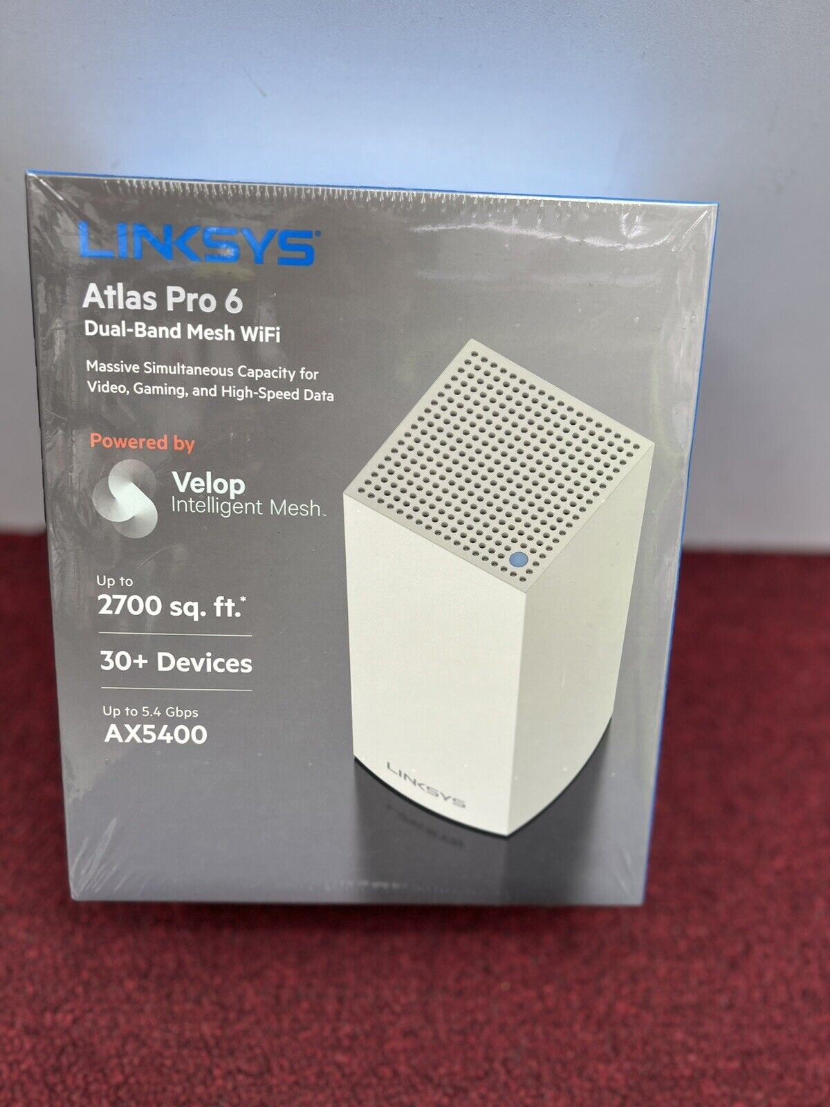 Linksys MX5501 Atlas Pro 6 Dual-Band Mesh WiFi Router 1 Atlas Pro 6 Node 1 Piece