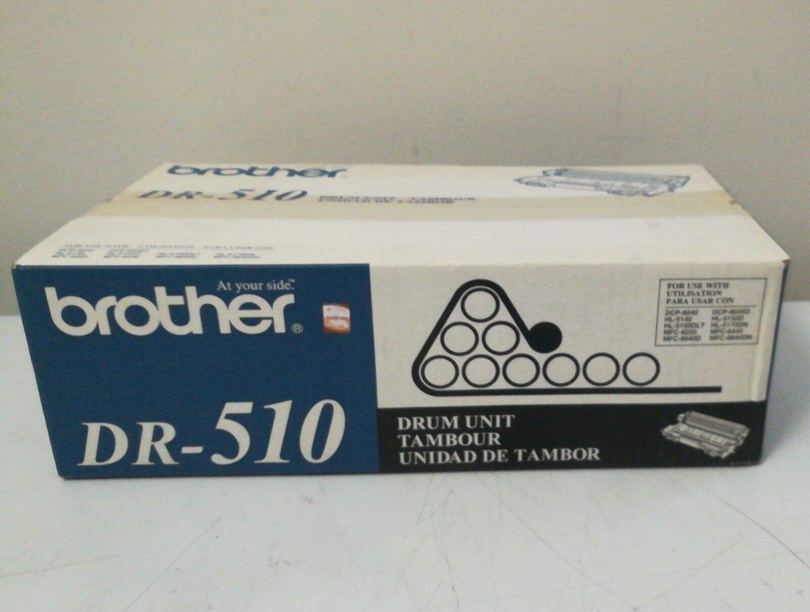 OEM Brother DR510 Drum Cartridge, 20,000 Page-Yield, Black - Unused New Open Box