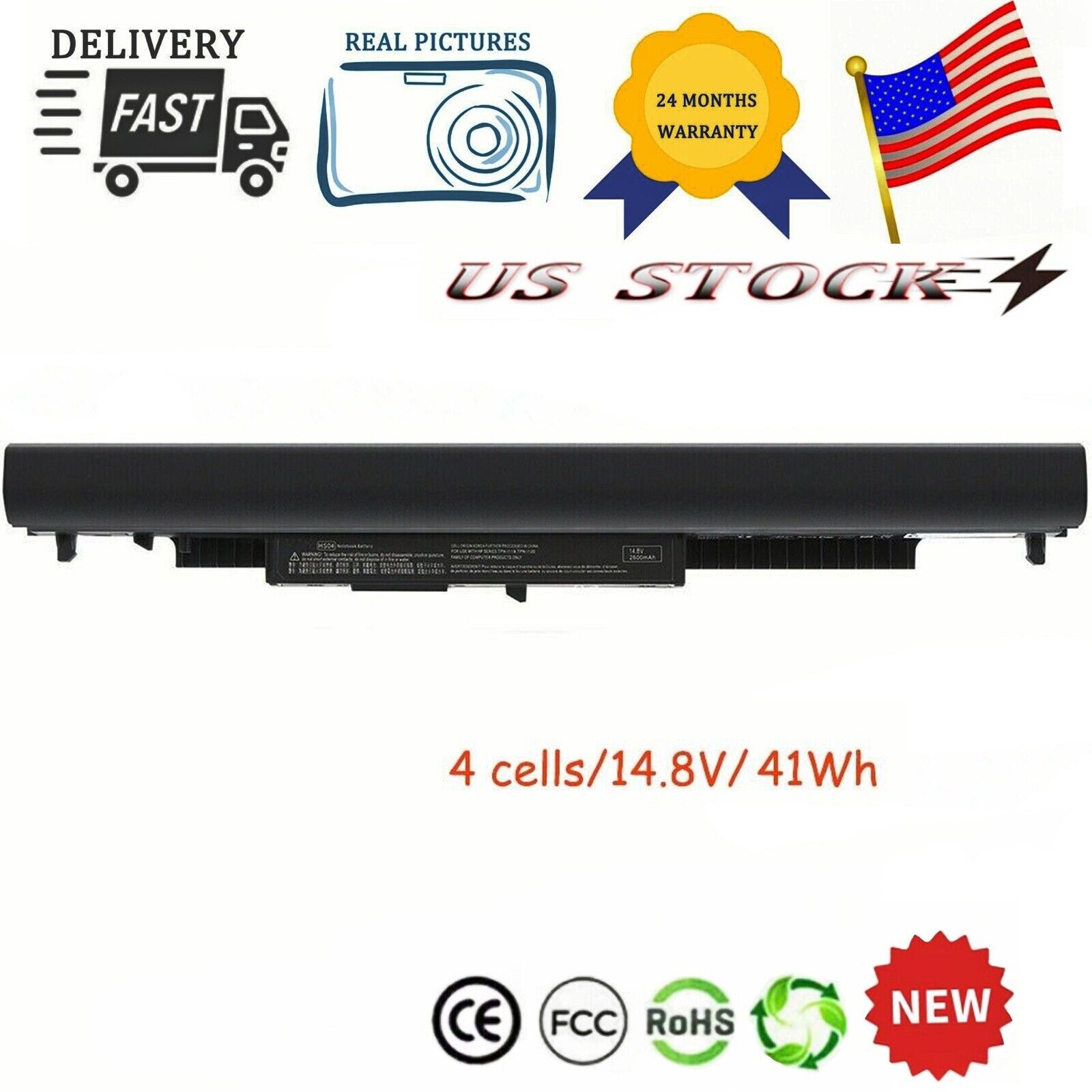 HS04 HS03 Battery For HP Spare 807957-001 807956-001 807612-421 Rechargeable NEW