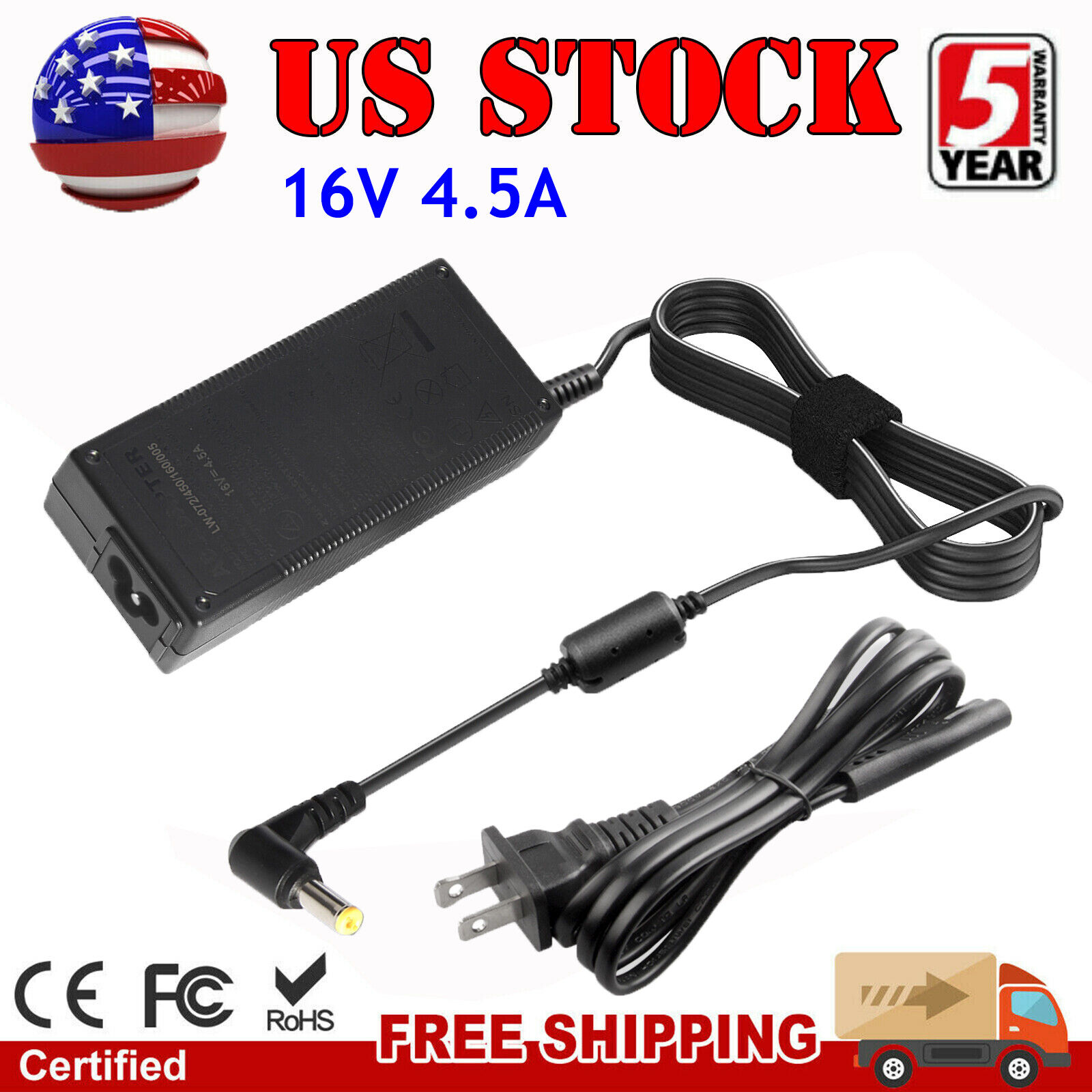 16V AC Adapter Charger Power Supply For Philips Magnavox 15MF605T/17 15