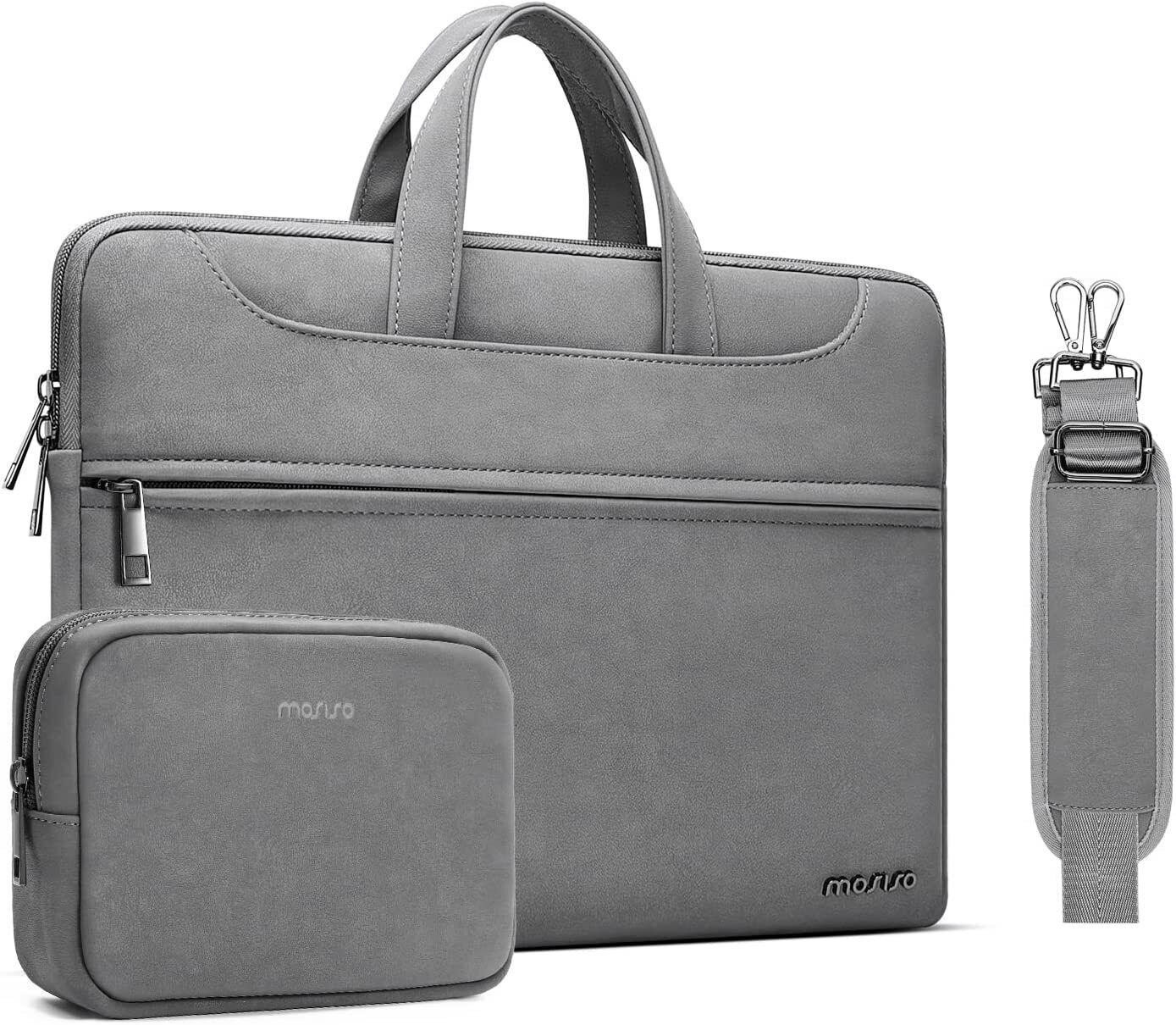 PU Leather Waterproof Laptop Shoulder Bag for 13-13.3 inch Notebook Sleeve Case