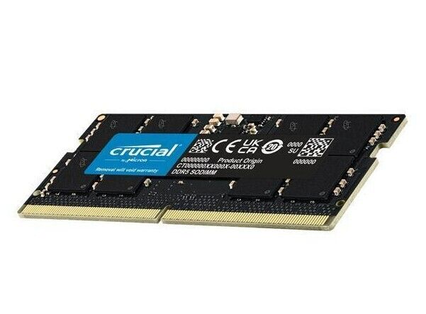 Crucial 8GB 16GB 32GB 64GB 262-Pins DDR5 4800 SODIMM PC5 38400 Memory Module LOT