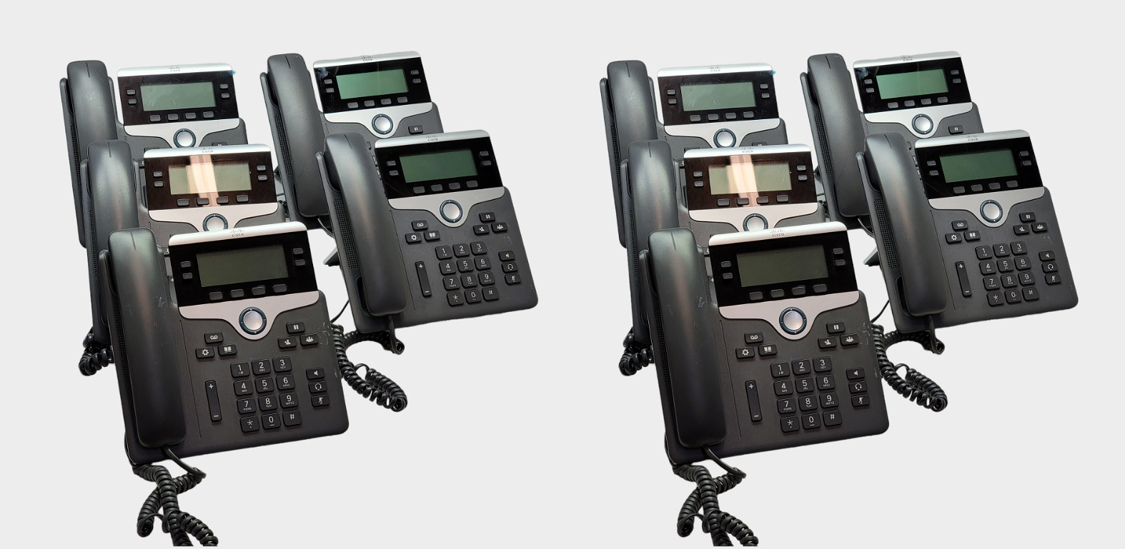 Cisco 7841 CP-7841-K9 VoIP Phone With Stand 4 Line Display Phone Lot of 10