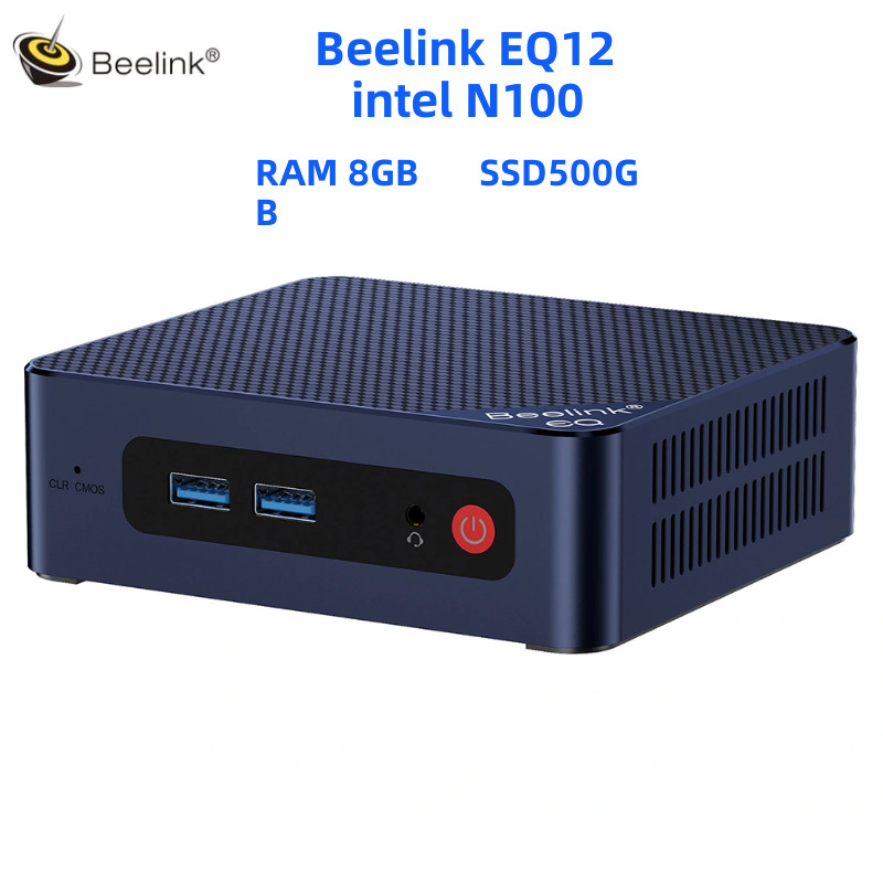 Beelink EQ12 Mini Pc Intel 12th N100 Processor DDR5 8G/16G SSD 500G Wifi6 BT5.2