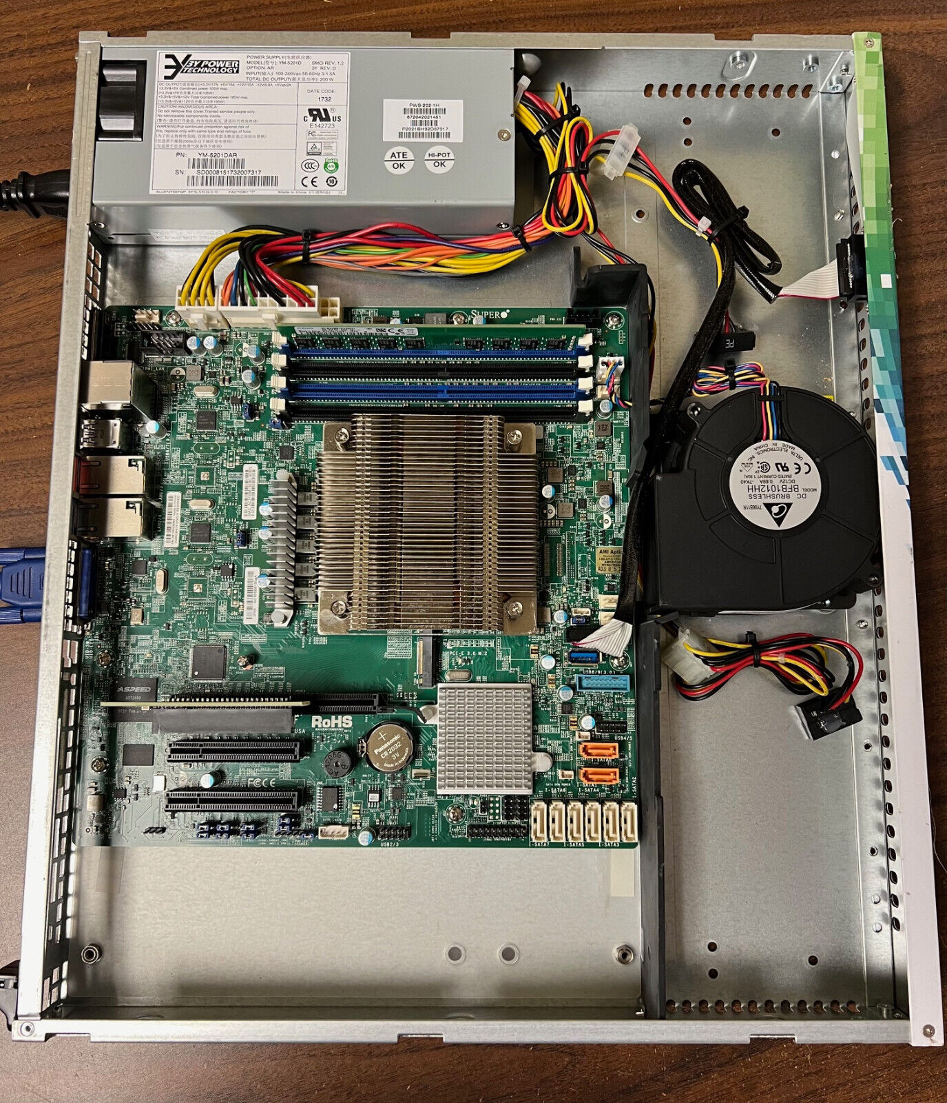 Supermicro X11SSH-F LGA1151 Motherboard w/Intel Xeon E3-1275V6 3.8GHz & 4GB RAM