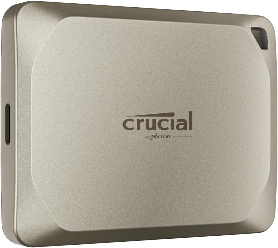 Crucial X9 Pro 1TB USB 3.2 Gen 2 Type-C Portable External SSD for Mac