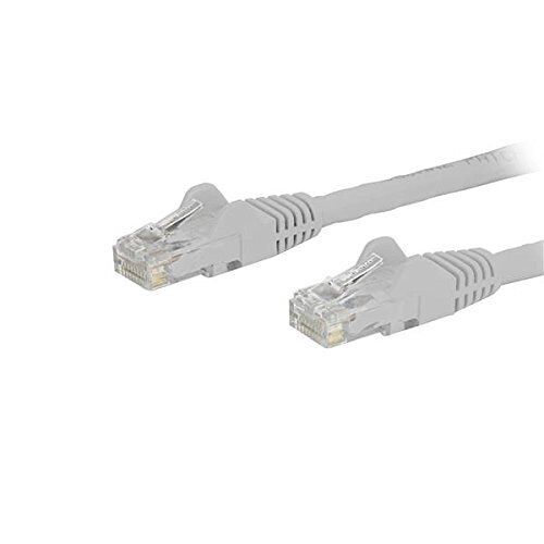 StarTech.com 9ft CAT6 Ethernet Cable - White CAT 6 Gigabit Ethernet Wire -650MHz